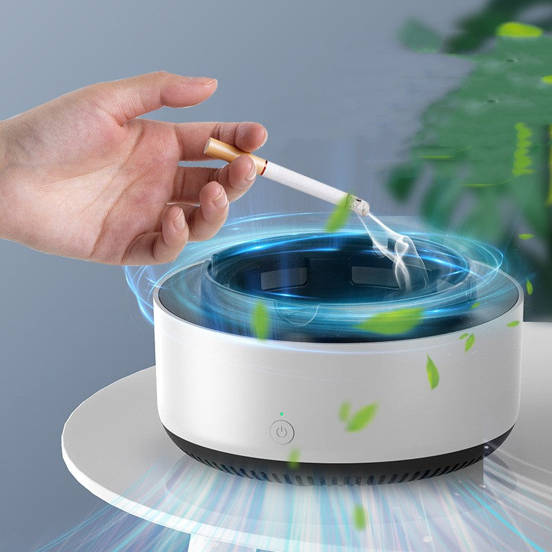  Automatic Air Purification Ashtray with Anion Technology for Smoke Removal